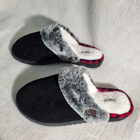 Sold BØRN Faux Fur Slippers Gray - Picture 4 of 7